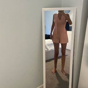 BCBGeneration Peach Sleeveless Romper